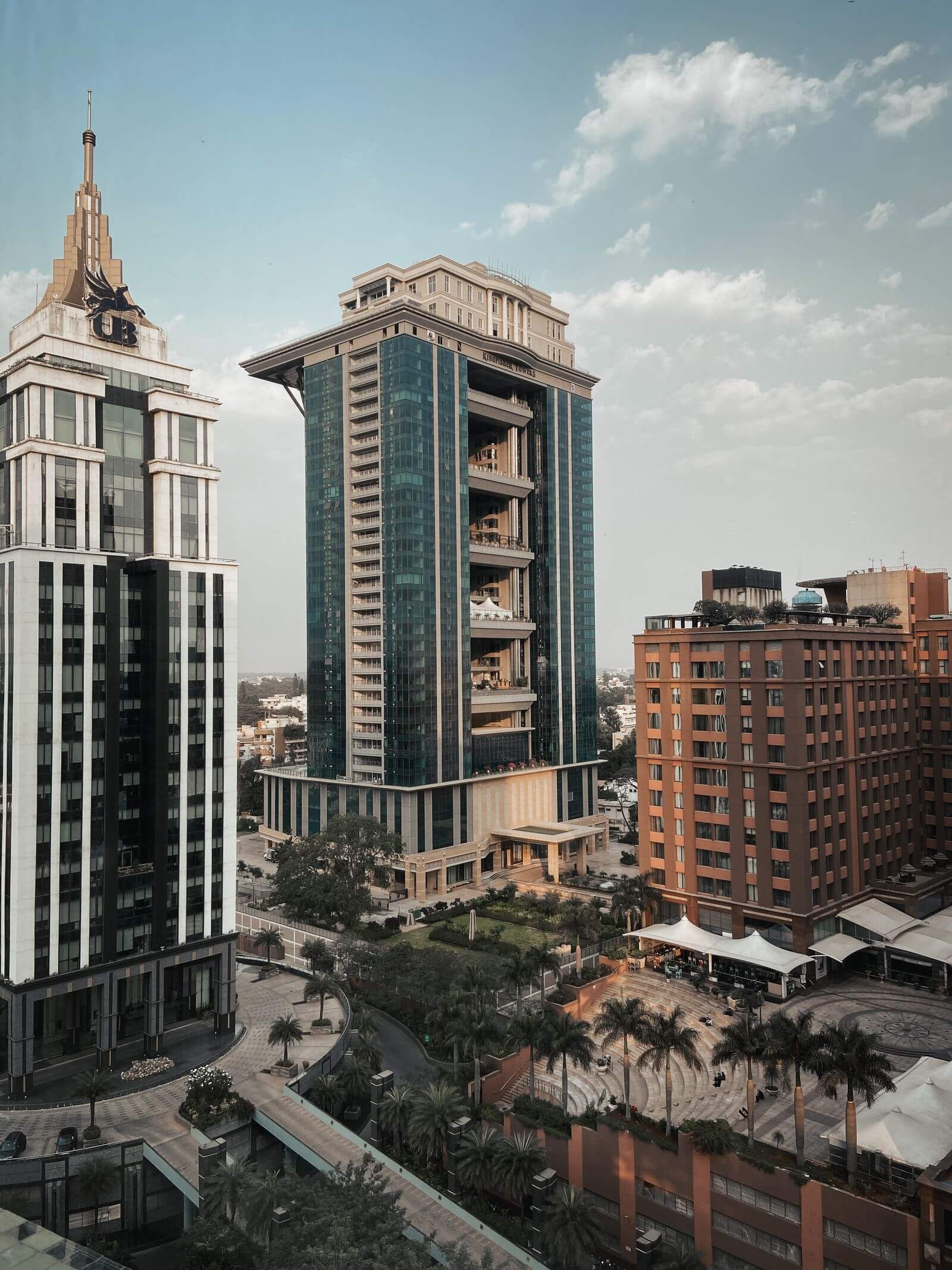 Modern Bengaluru skyscrapers representing technology and progress
