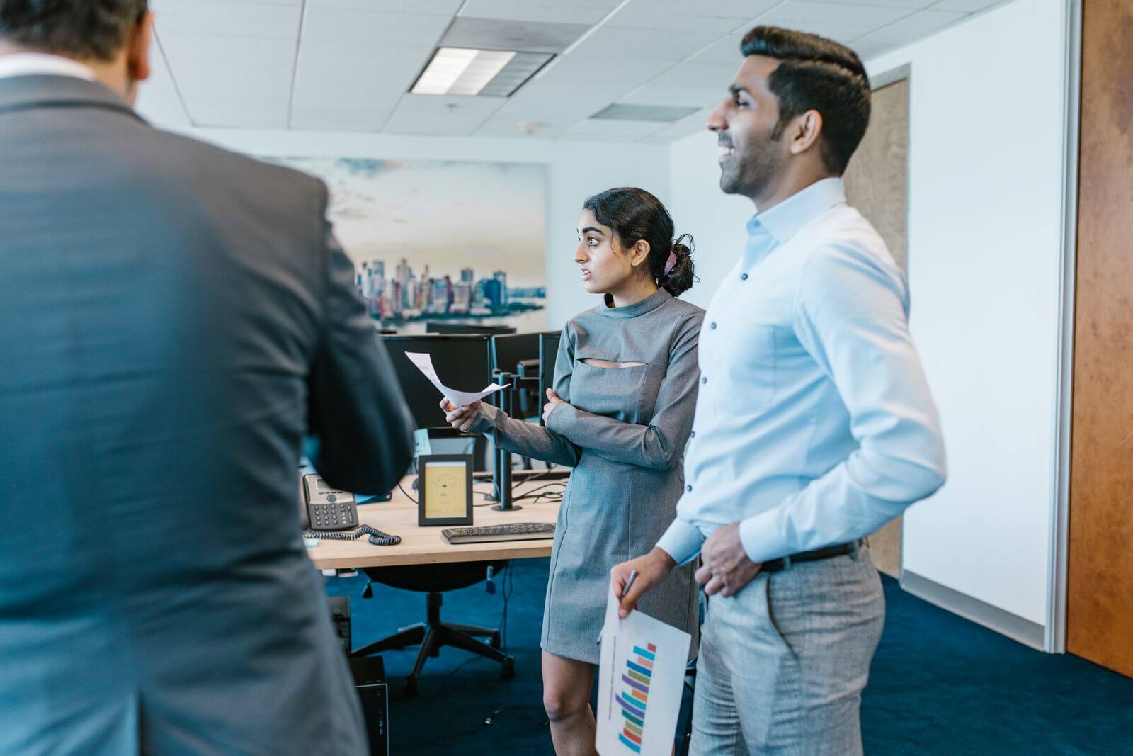 Indian product team discussing a digital experience